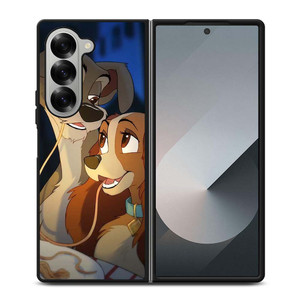DISNEY CARTOON LADY AND THE TRAMP Samsung Galaxy Z Fold 6 Case Cover DISNEY CARTOON LADY AND THE TRAMP Samsung Galaxy Z Fold 6 Case Cover