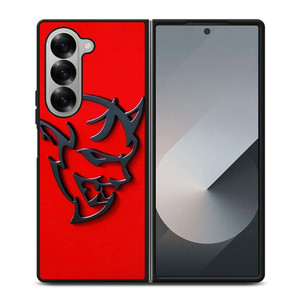 DODGE DEMON LOGO RED Samsung Galaxy Z Fold 6 Case Cover DODGE DEMON LOGO RED Samsung Galaxy Z Fold 6 Case Cover