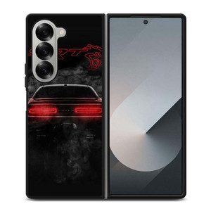 DODGE SRT CHALLENGER HELLCAT BLACK Samsung Galaxy Z Fold 6 Case Cover