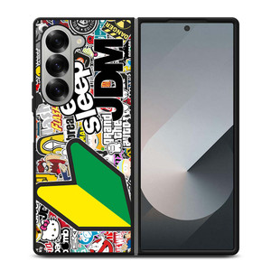 EAT SLEEP JDM STICKER BOMB Samsung Galaxy Z Fold 6 Case Cover