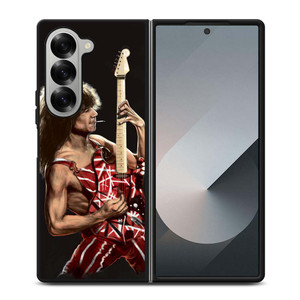 EDDIE VAN HALEN AND GUITAR Samsung Galaxy Z Fold 6 Case Cover