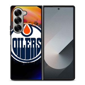 EDMONTON OILERS FIRE LOGO Samsung Galaxy Z Fold 6 Case Cover