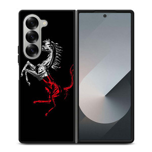 FERRARI LOGO CHROME HORSE Samsung Galaxy Z Fold 6 Case Cover