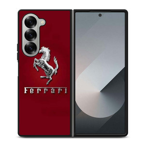 FERRARI LOGO RED Samsung Galaxy Z Fold 6 Case Cover FERRARI LOGO RED Samsung Galaxy Z Fold 6 Case Cover