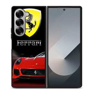 FERRARI RED CAR Samsung Galaxy Z Fold 6 Case Cover