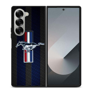 FORD MUSTANG STRIPE LOGO Samsung Galaxy Z Fold 6 Case Cover