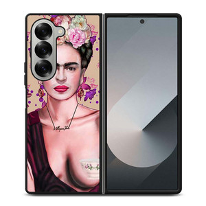 FRIDA KAHLO ART FACE Samsung Galaxy Z Fold 6 Case Cover FRIDA KAHLO ART FACE Samsung Galaxy Z Fold 6 Case Cover