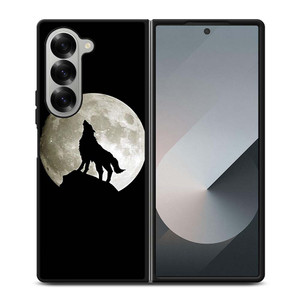 FULL MOON WOLF SILHOUETTE Samsung Galaxy Z Fold 6 Case Cover