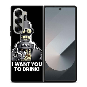 FUTURAMA BENDER QUOTE Samsung Galaxy Z Fold 6 Case Cover FUTURAMA BENDER QUOTE Samsung Galaxy Z Fold 6 Case Cover
