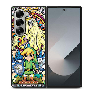 GAMES LEGEND OF ZELDA GLASS ART Samsung Galaxy Z Fold 6 Case Cover GAMES LEGEND OF ZELDA GLASS ART Samsung Galaxy Z Fold 6 Case Cover