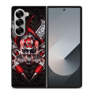 GEARS OF WAR ENGINE SKULL Samsung Galaxy Z Fold 6 Case Cover GEARS OF WAR ENGINE SKULL Samsung Galaxy Z Fold 6 Case Cover