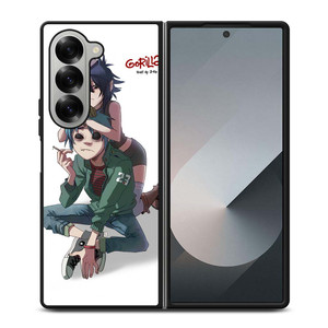 GORILLAZ NOODLES AND 2D Samsung Galaxy Z Fold 6 Case Cover GORILLAZ NOODLES AND 2D Samsung Galaxy Z Fold 6 Case Cover