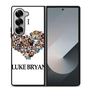 I LOVE LUKE BRYAN COLLAGE Samsung Galaxy Z Fold 6 Case Cover I LOVE LUKE BRYAN COLLAGE Samsung Galaxy Z Fold 6 Case Cover