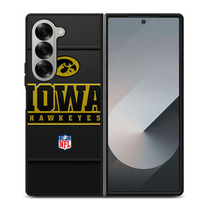 IOWA HAWKEYES CARBON LOGO Samsung Galaxy Z Fold 6 Case Cover