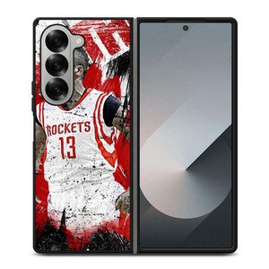 JAMES HARDEN ROCKETS ART Samsung Galaxy Z Fold 6 Case Cover