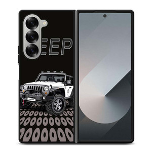 JEEP WHITE CAR Samsung Galaxy Z Fold 6 Case Cover