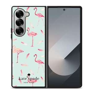 KATE SPADE NEW YORK LOGO FLAMINGOS Samsung Galaxy Z Fold 6 Case Cover