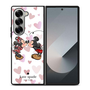 KATE SPADE NEW YORK LOGO MICKEY MINNEY MOUSE DISNEY KISS Samsung Galaxy Z Fold 6 Case Cover