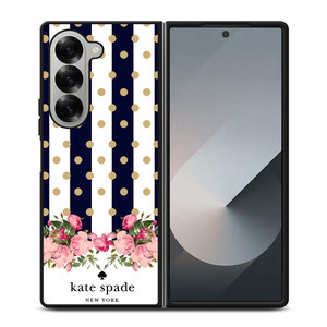 KATE SPADE NEW YORK POLKADOTS FLORAL Samsung Galaxy Z Fold 6 Case Cover KATE SPADE NEW YORK POLKADOTS FLORAL Samsung Galaxy Z Fold 6 Case Cover