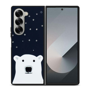 KATE SPADE SPARKLE POLLAR BEAR Samsung Galaxy Z Fold 6 Case Cover