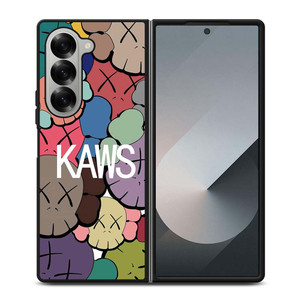KAWS ICON FASHION FACES Samsung Galaxy Z Fold 6 Case Cover