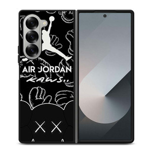 KAWS X AIR JORDAN LOGO Samsung Galaxy Z Fold 6 Case Cover