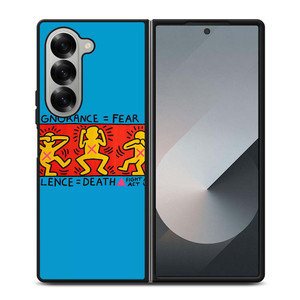 KEITH HARING FIGHT AIDS Samsung Galaxy Z Fold 6 Case Cover