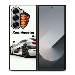 KOENIGSEGG WHITE CAR LOGO Samsung Galaxy Z Fold 6 Case Cover