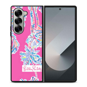 LILLY PULITZER PALM TREES Samsung Galaxy Z Fold 6 Case Cover LILLY PULITZER PALM TREES Samsung Galaxy Z Fold 6 Case Cover