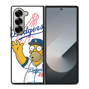 LOS ANGELES DODGERS THE SIMPSONS Samsung Galaxy Z Fold 6 Case Cover