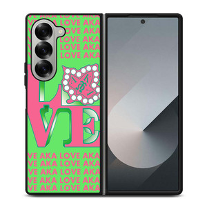 LOVE AKA PINK AND GREEN Samsung Galaxy Z Fold 6 Case Cover LOVE AKA PINK AND GREEN Samsung Galaxy Z Fold 6 Case Cover