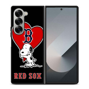 LOVE BOSTON RED SOX SNOOPY Samsung Galaxy Z Fold 6 Case Cover