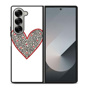 LOVE KEITH HARING Samsung Galaxy Z Fold 6 Case Cover