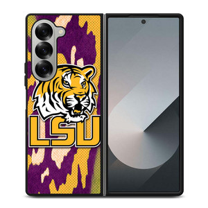 LSU TIGERS FOOTBALL HALFTONE Samsung Galaxy Z Fold 6 Case Cover LSU TIGERS FOOTBALL HALFTONE Samsung Galaxy Z Fold 6 Case Cover