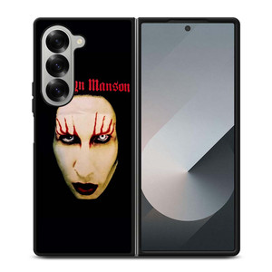 MARILYN MANSON SCARY FACE Samsung Galaxy Z Fold 6 Case Cover