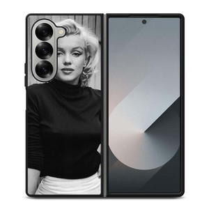 MARILYN MONROE BLACK WHITE Samsung Galaxy Z Fold 6 Case Cover