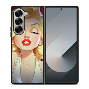 MARILYN MONROE SEXY CARTOON Samsung Galaxy Z Fold 6 Case Cover