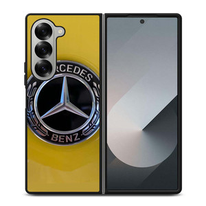 MERCEDES BENZ CAR LOGO YELLOW ICON Samsung Galaxy Z Fold 6 Case Cover MERCEDES BENZ CAR LOGO YELLOW ICON Samsung Galaxy Z Fold 6 Case Cover