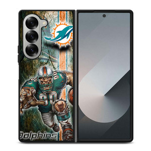 MIAMI DOLPHINS FOOTBALL Samsung Galaxy Z Fold 6 Case Cover