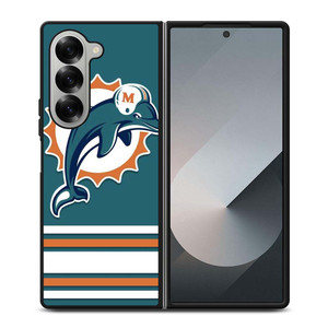 MIAMI DOLPHINS logo Samsung Galaxy Z Fold 6 Case Cover