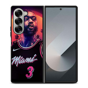 MIAMI HEAT DWYANE WADE 3 NBA Samsung Galaxy Z Fold 6 Case Cover MIAMI HEAT DWYANE WADE 3 NBA Samsung Galaxy Z Fold 6 Case Cover