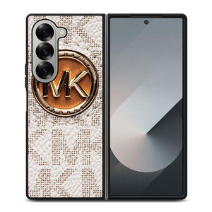 MICHAEL KORS LOGO MK WHITE Samsung Galaxy Z Fold 6 Case Cover