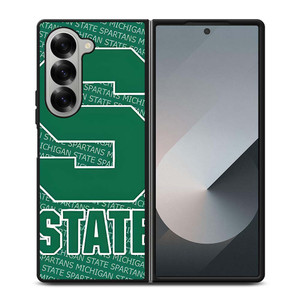 MICHIGAN STATE SPARTANS LOGO FOOTBALL EMBLEM Samsung Galaxy Z Fold 6 Case Cover