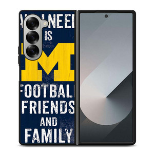 MICHIGAN WOLVERINES FOOTBALL QUOTES Samsung Galaxy Z Fold 6 Case Cover