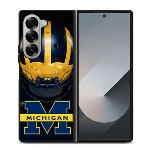 MICHIGAN WOLVERINES HELMET Samsung Galaxy Z Fold 6 Case Cover