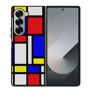 MONDRIAN COLORFUL LAYOUT Samsung Galaxy Z Fold 6 Case Cover