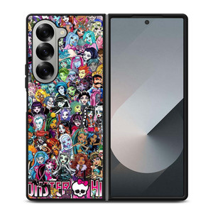 MONSTER HIGH COLLAGE Samsung Galaxy Z Fold 6 Case Cover MONSTER HIGH COLLAGE Samsung Galaxy Z Fold 6 Case Cover