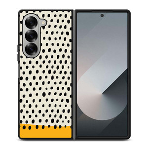 MUSTARD POLKADOTS PATTERN Samsung Galaxy Z Fold 6 Case Cover