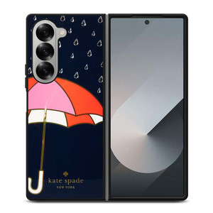 NAVY UMBRELLA KATE SPADE Samsung Galaxy Z Fold 6 Case Cover