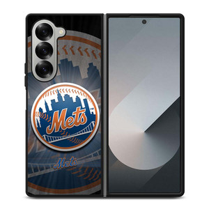 NEW YORK METS MLB LOGO Samsung Galaxy Z Fold 6 Case Cover NEW YORK METS MLB LOGO Samsung Galaxy Z Fold 6 Case Cover